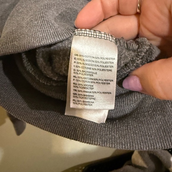 The North Face Gray Hoodie with Blue and Purple Logo - Picture 5 of 5